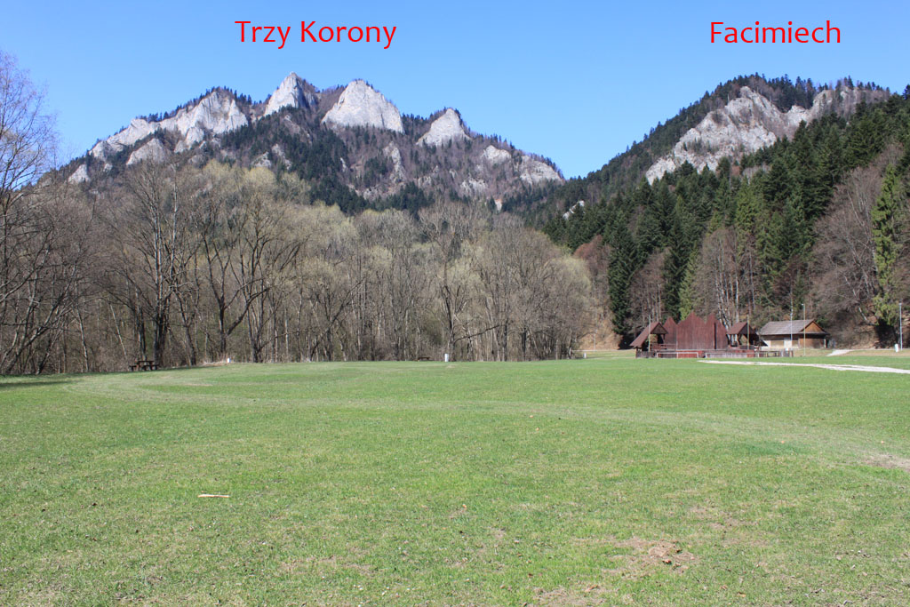 Widok na Trzy Korony i facimiech Widok na Trzy Korony i facimiech